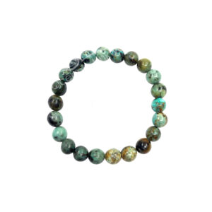BRACELET - TURQUOISE, AFRICAN (8-8.5 MM) 7.15-7.25"
