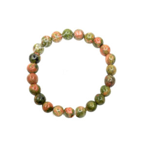 BRACELET - UNAKITE (8-8.5 MM) 7.15-7.25"