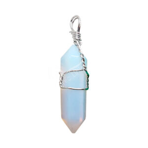 Opalite Wire Wrap Pendant (Pack of 5)
