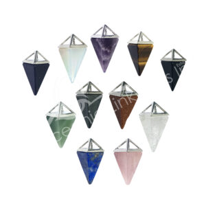 Mixed Stones Pyramid Pendant (Set of 12)
