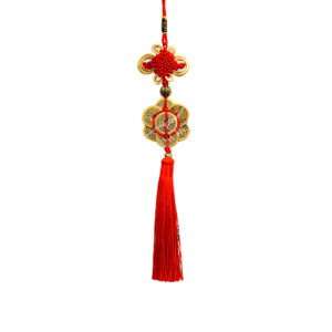 Multi Coin Bow Feng Shui Hanging