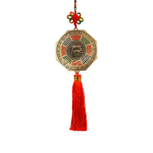 Bagua Mirror & Fu Dog Feng Shui Hanging