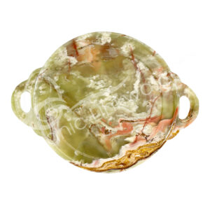 FRUIT TRAY - ONYX, GREEN 12"DIA. X 0.75"
