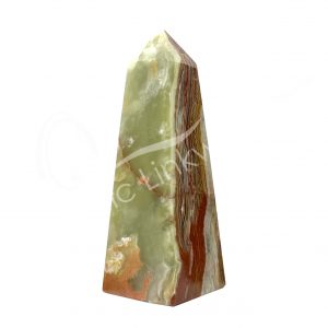 Polished Green Onyx 4 Sides Obelisk