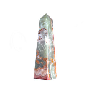 Polished Green Onyx 4 Sides Obelisk
