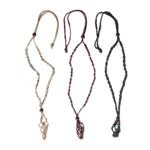 Adjustable Hemp Net Bag for Stone Mixed Colors