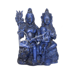 Blue Family Parvati Statue