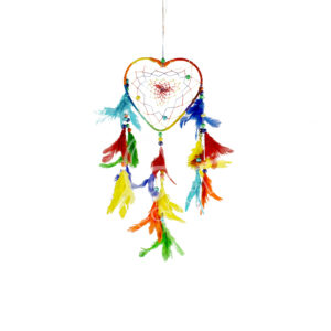 Rainbow Single Heart Dreamcatcher