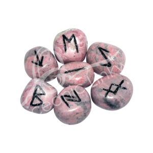 Rhodonite Rune Set