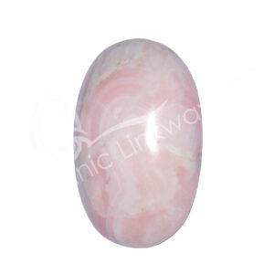 Polished Pink Mangono Calcite Palm Stone