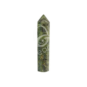 Polished Nephrite Jade Six Sides Obelisk