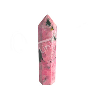 Polished Rhodonite 6 Sides Obelisk
