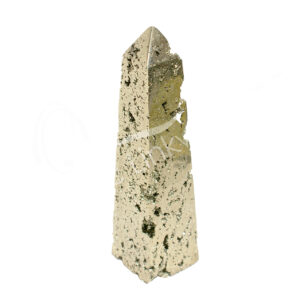 Polished Pyrite 4 Sides Obelisk