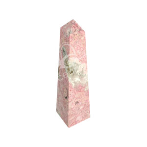 Polished Rhodonite 4 Sides Obelisk