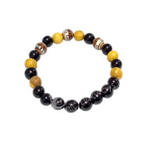 Palo Santo and Black Tourmaline Elastic Bracelet