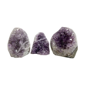 GEODE - AMETHYST, URUGUAYAN D CUT BASE POLISHED 3-7"L