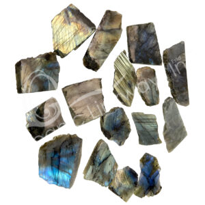Labradorite First Quality One Side Polished Chunk Free Shape