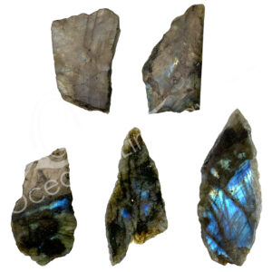 Labradorite Second Quality with one Side Polished Chunk Free Shape