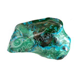 Polished Malachite with Chrysocolla Free Shape