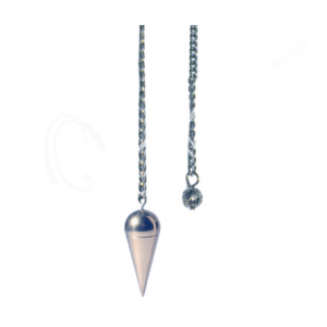 Mixed Metal Silver Shapes Chamber Pendulum with Plain Chain