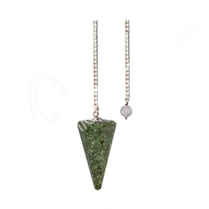 Epidot Hexagonal Pendulum with Plain Chain