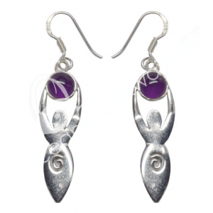 Amethyst Goddess Sterling Silver Earrings
