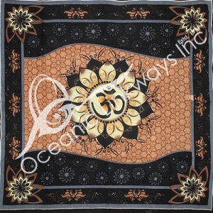 Om in Lotus Flower Altra Cloth