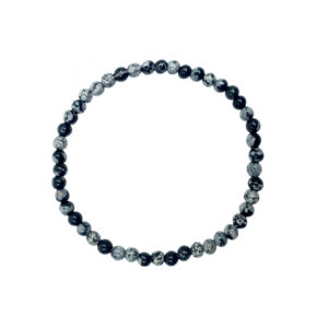 Snowflake Obsidian Bracelet