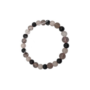 Garnet, Rose Quartz and Strawberry Quartz Bracelet (6-6.5 mm)
