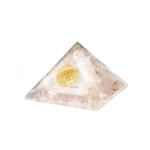 Selenite in Orgone with Flower of Life Pyramid