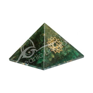 Green Aventurine in Orgone Pyramid with Heart Chakra