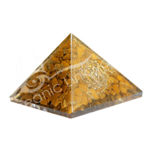 Yellow Jasper in Orgone with Solar Plexus Chakra Pyramid