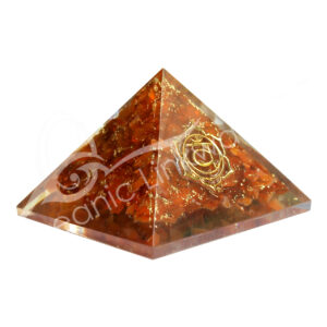 Red Jasper in Orgone Pyramid with Root Chakra