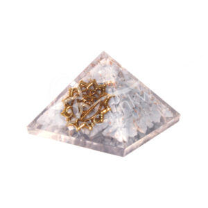 Angelite in Orgone Pyramid with Throat Chakra