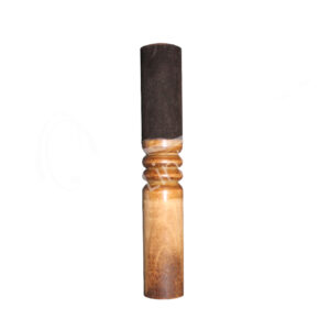 SINGING BOWL - STICK WOOD & SUEDE 7.5"L
