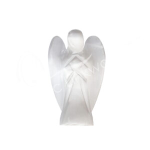 Polished Selenite Angel Carving