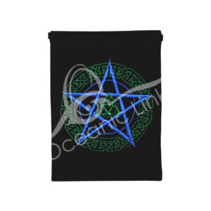 Black Velvet bag with Embroidery Celtic Pentacle (Pack of 5)