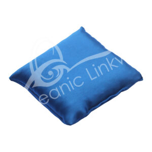 Blue Satin Cushion