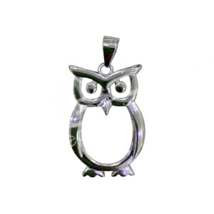 Owl Sterling Silver Pendant