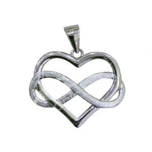 Infinity Heart Sterling Silver Pendant