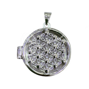 Flower of Life Box Sterling Silver Pendant