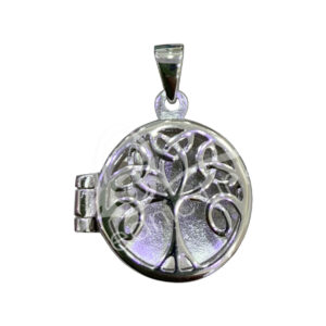 Celtic Tree of Life Box Sterling Silver Pendant