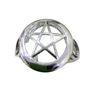 Pentacle Sterling Silver Adjustable Ring