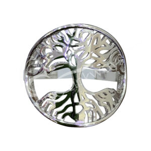 Tree of Life Sterling Silver Adjustable Ring
