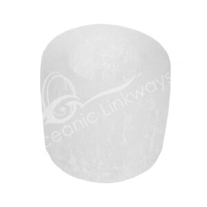 Selenite Cylinder-Shaped Tealight Holder
