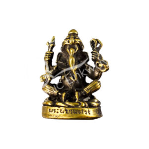 FIGURINE - MINI BRASS GANESHA 1"