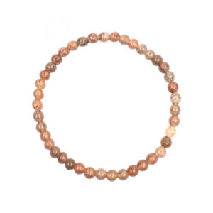Sunstone Beads Elastic Bracelet (4-4.5 mm) 7.15-7.25"