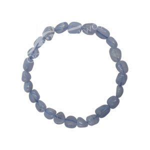 Blue Lace Agate Tumbled Stones Bracelet
