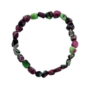 Ruby Zoisite Tumbled Stones Bracelet