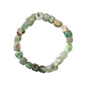 BRACELET - TUMBLED STONES CHRYSOPRASE (8-10 MM) 7.45-7.5"